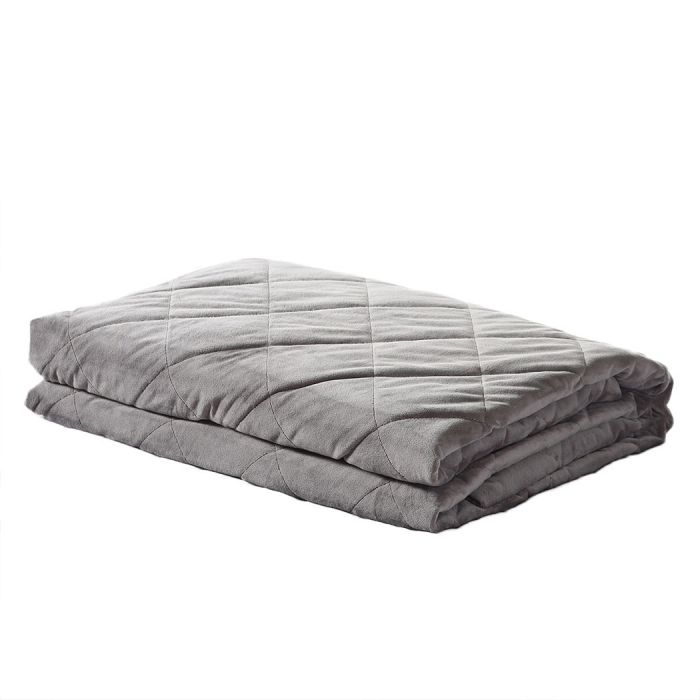 Winston Weighted Soft Blanket 11KG Adults Size Anti-Anxiety Gravity - Grey