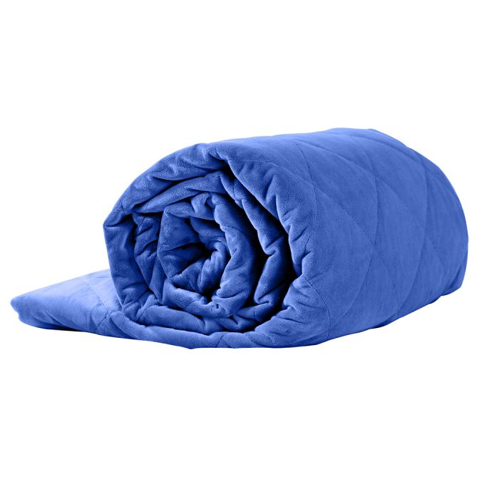 Waverly Weighted Soft Blanket 9KG Adults Size Anti-Anxiety Gravity - Royal Blue