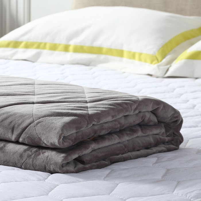 Winston Weighted Soft Blanket 11KG Adults Size Anti-Anxiety Gravity - Grey