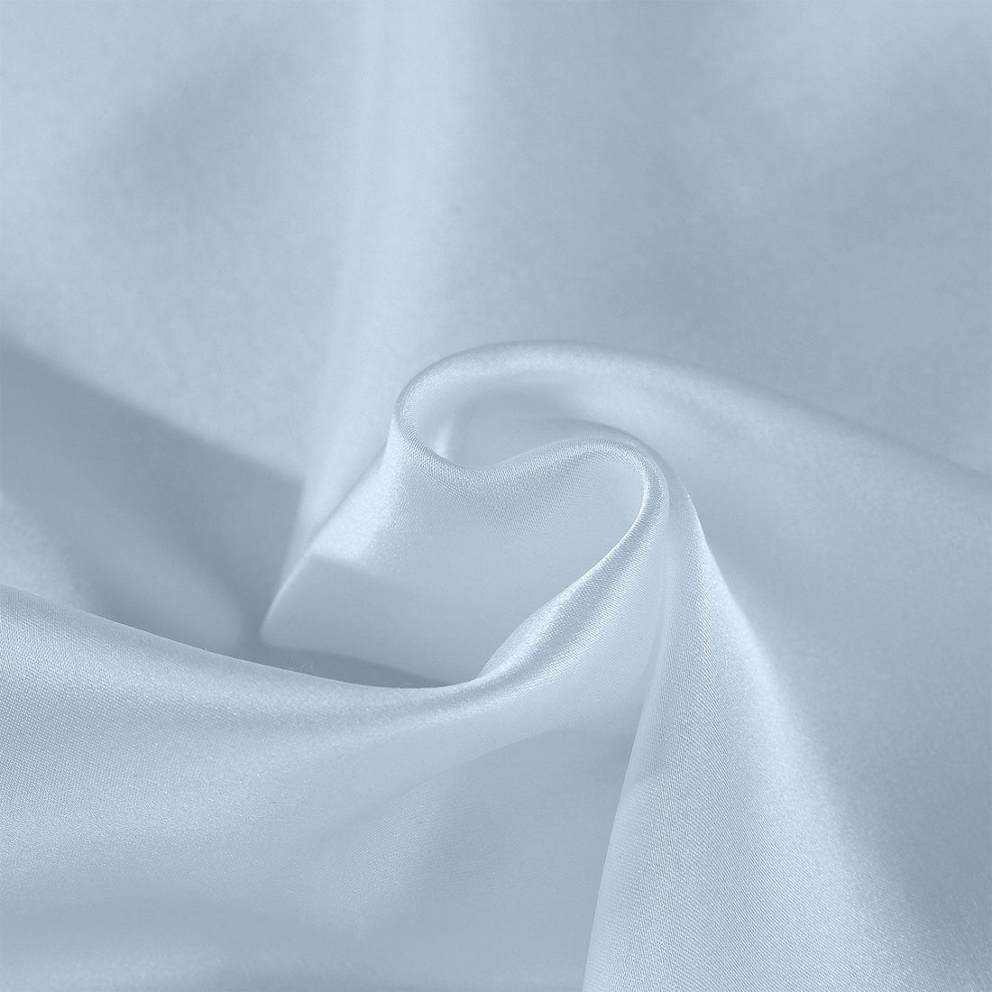 SINGLE Pure Silk Pillow Case - Soft Blue