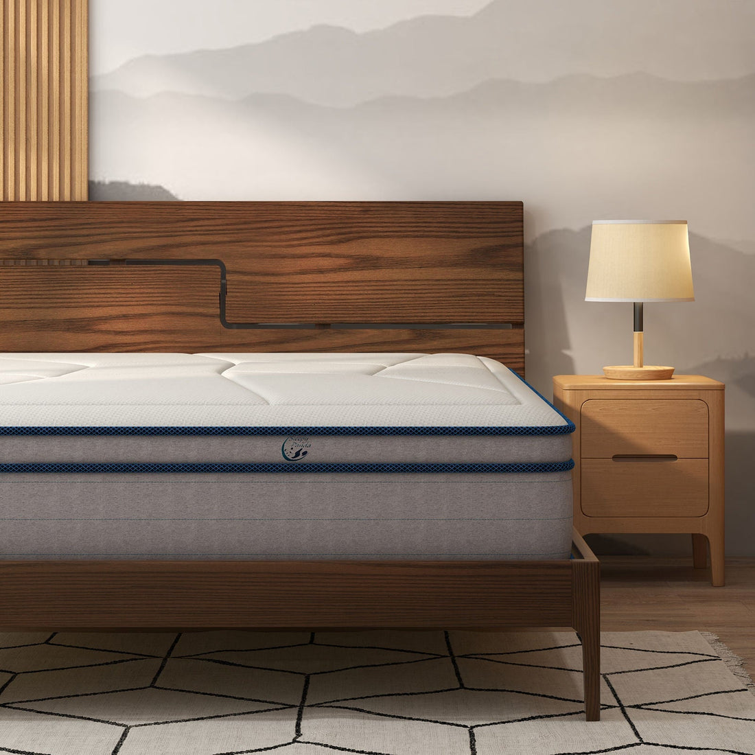 Devon 30cm Bamboo Knitted Fibre Pocket Spring Mattress - Double