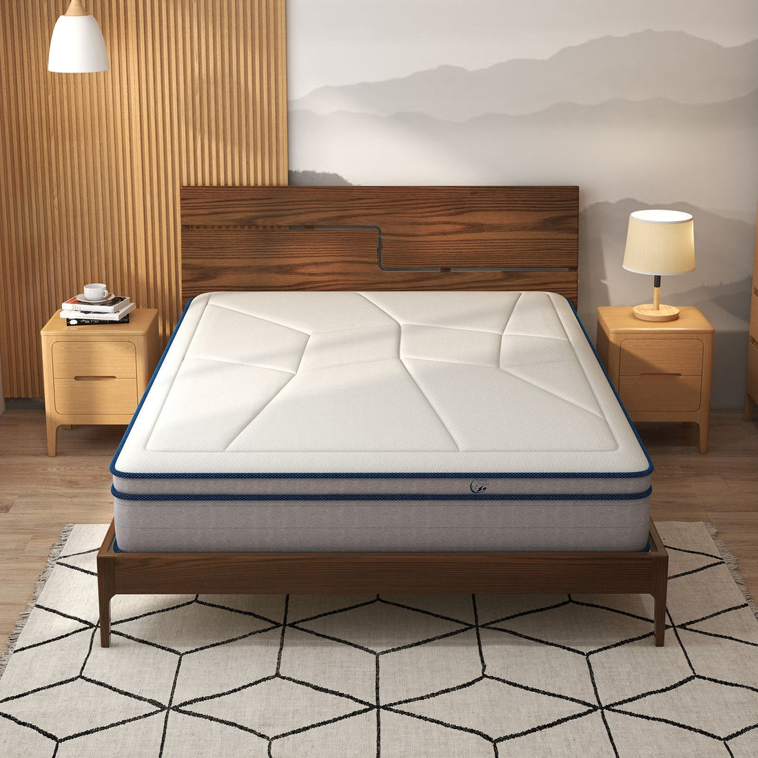 Devon 30cm Bamboo Knitted Fibre Pocket Spring Mattress - Double