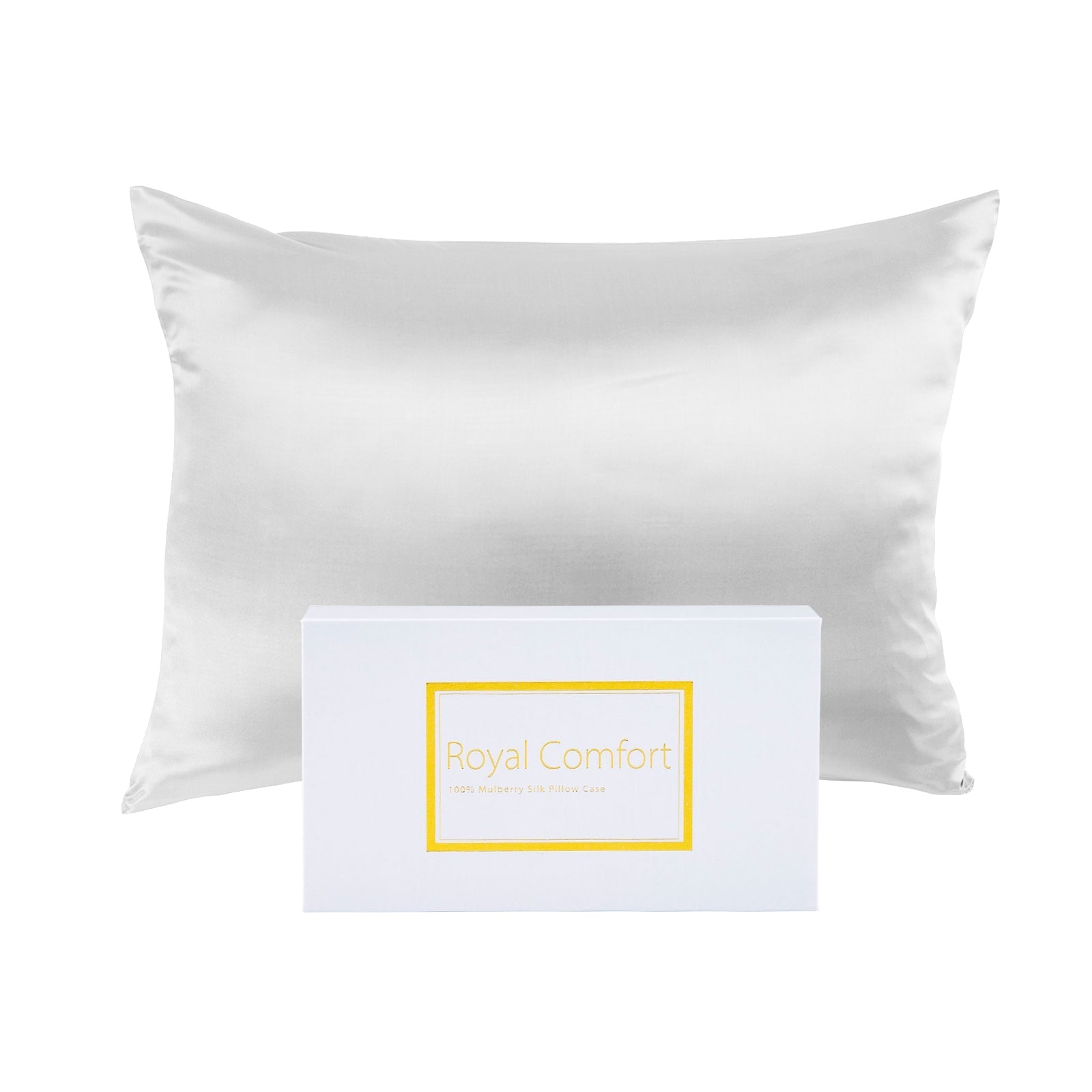 Pure Silk Pillow Case - White