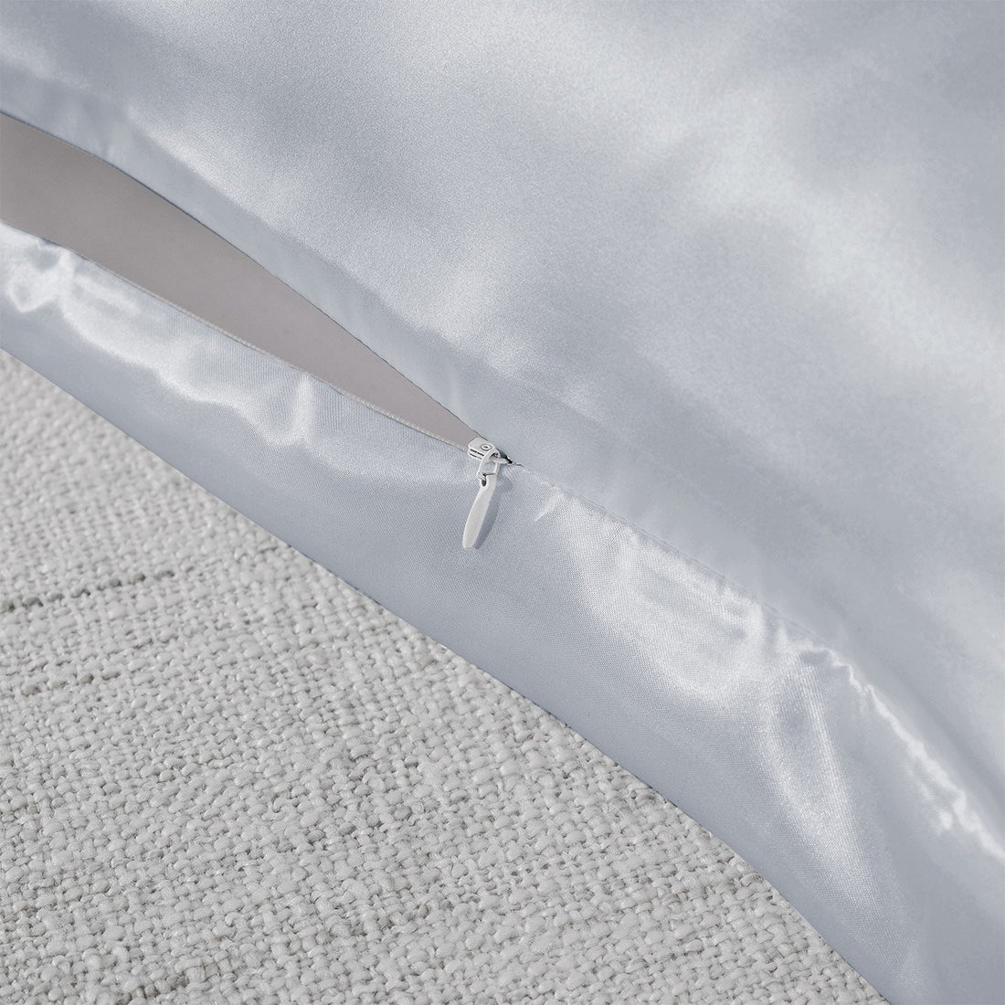 Pure Silk Pillow Case - Silver