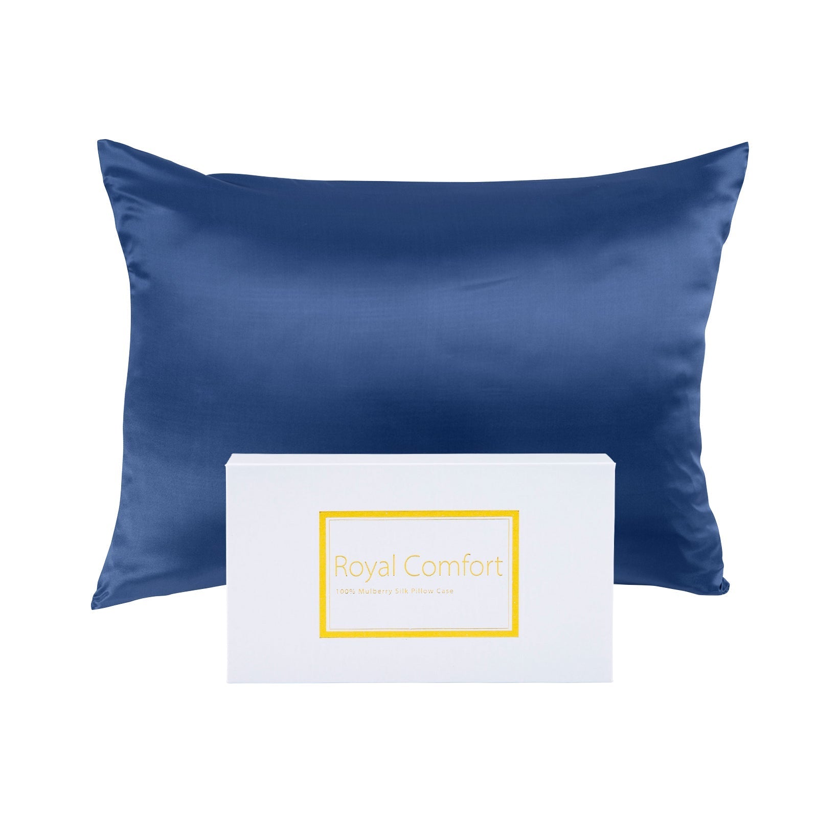 Pure Silk Pillow Case - Navy