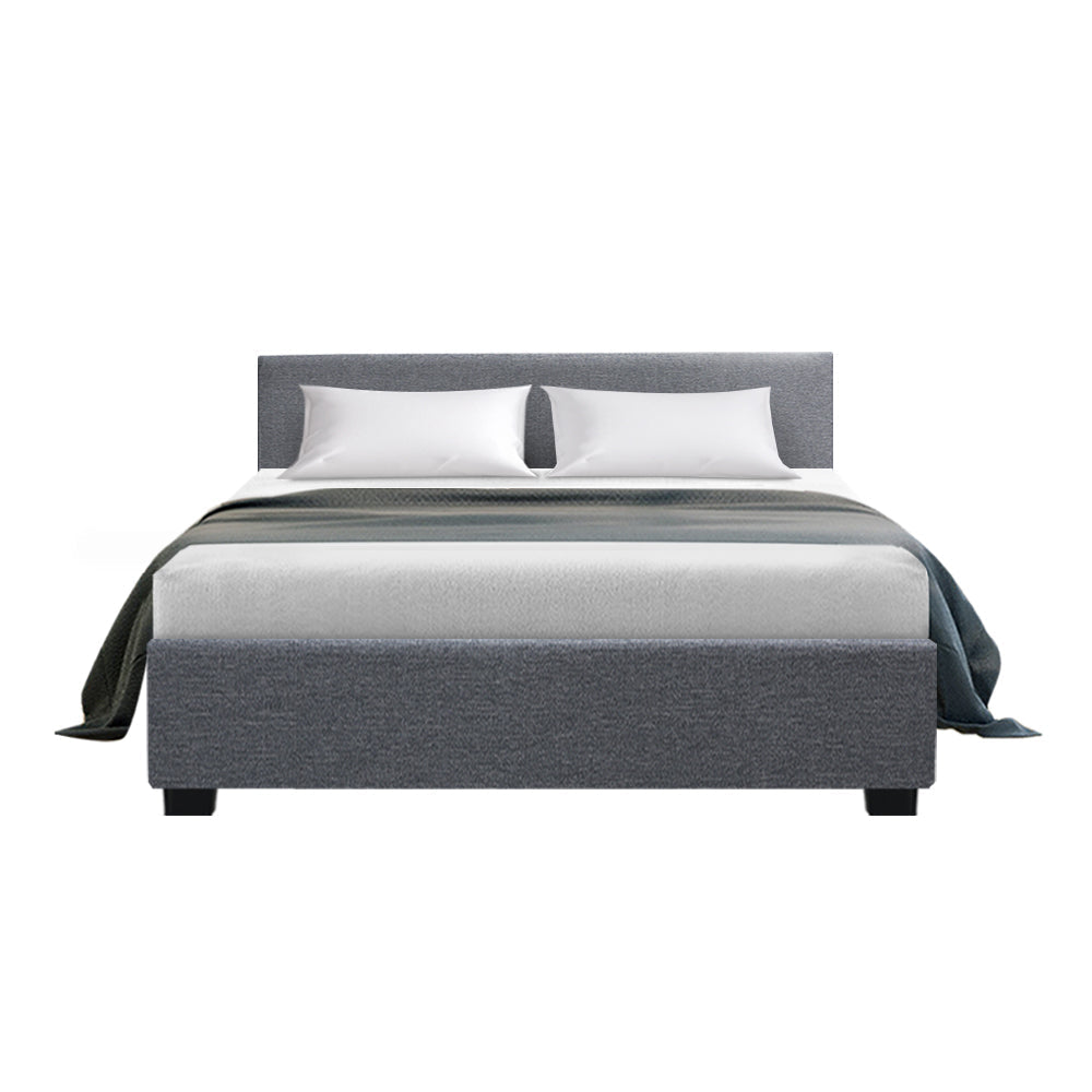 Comforstation Nino Double Gas Lift Bed Frame in Grey