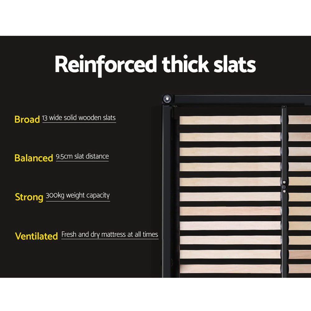 Comforstation King Size Charcoal Bed Frame