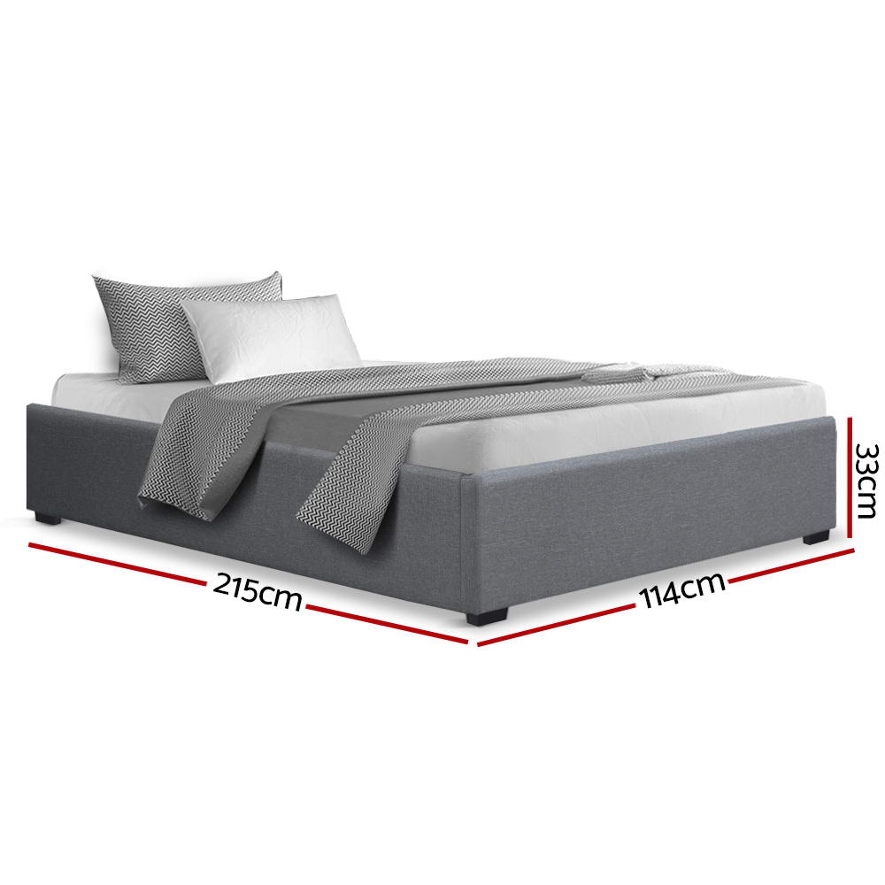 Comforstation King Single Gas Lift Bed Frame – Grey