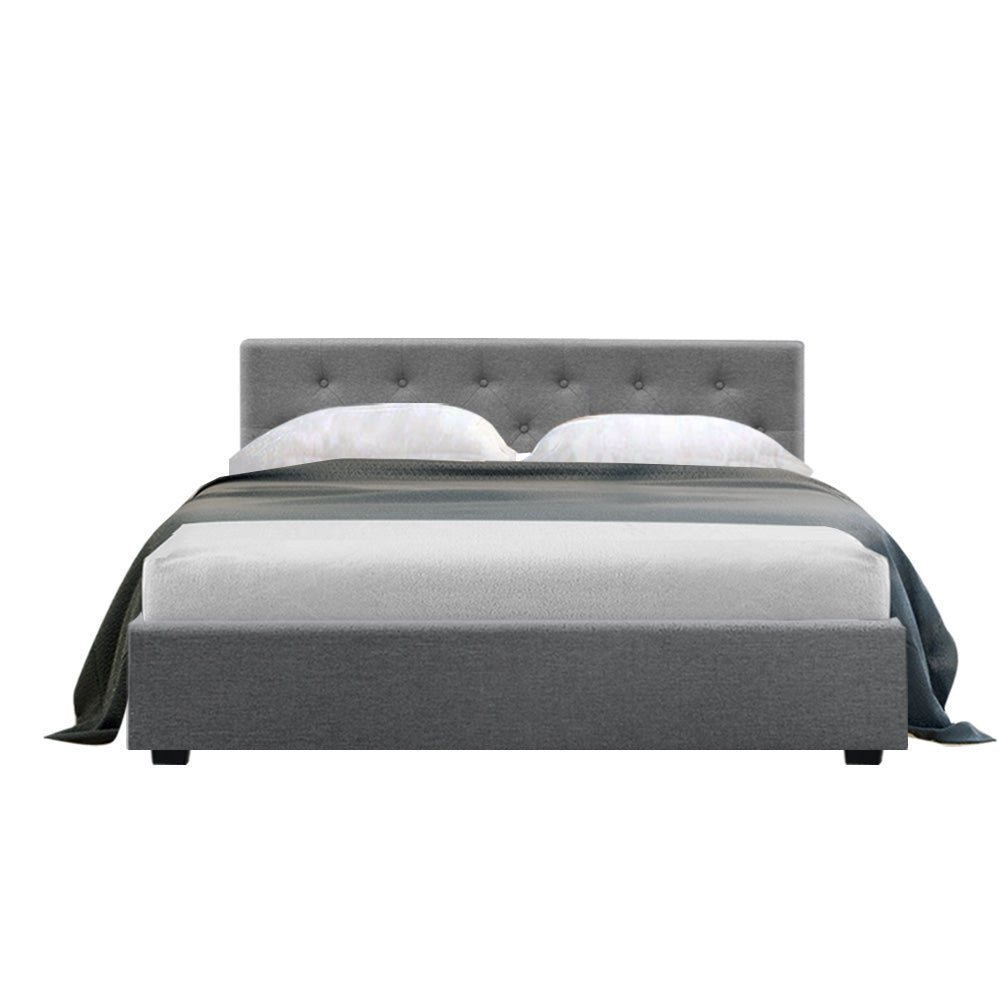 Comforstation Vila Gas Lift Bed Frame - Double Size - Grey
