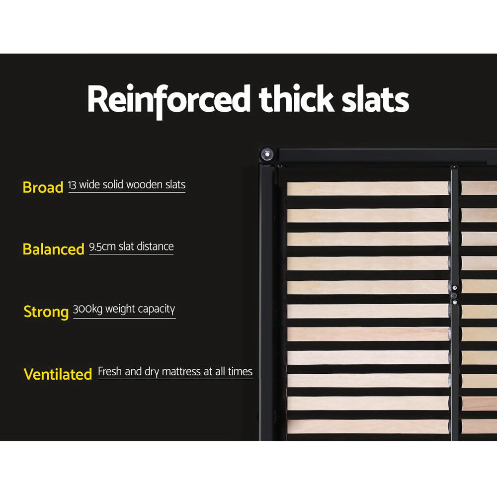 Comforstation AVIO Double Bed Frame with 4 Drawers in Grey