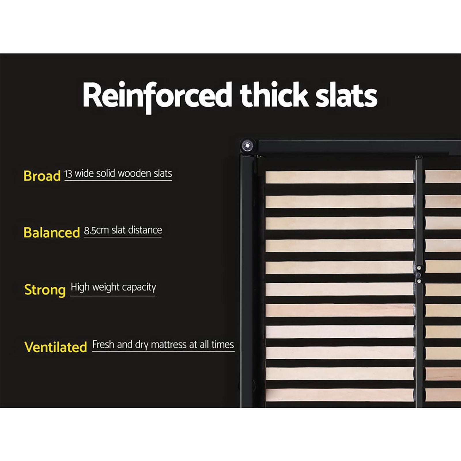 Comforstation King Size Bed Frame with 4 Drawers in Grey AVIO