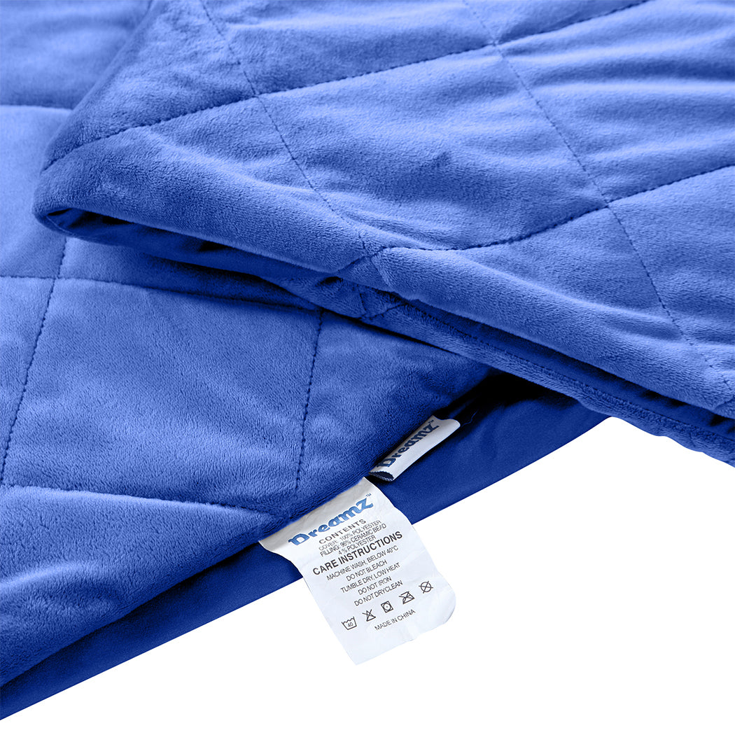 Winston Weighted Soft Blanket 11KG Adults Size Anti-Anxiety Gravity - Blue