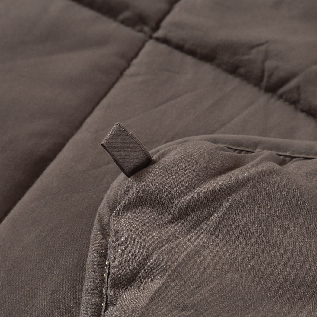 Whitman Weighted Soft Blanket Heavy Gravity Deep Relax 7KG Adult Double - Brown
