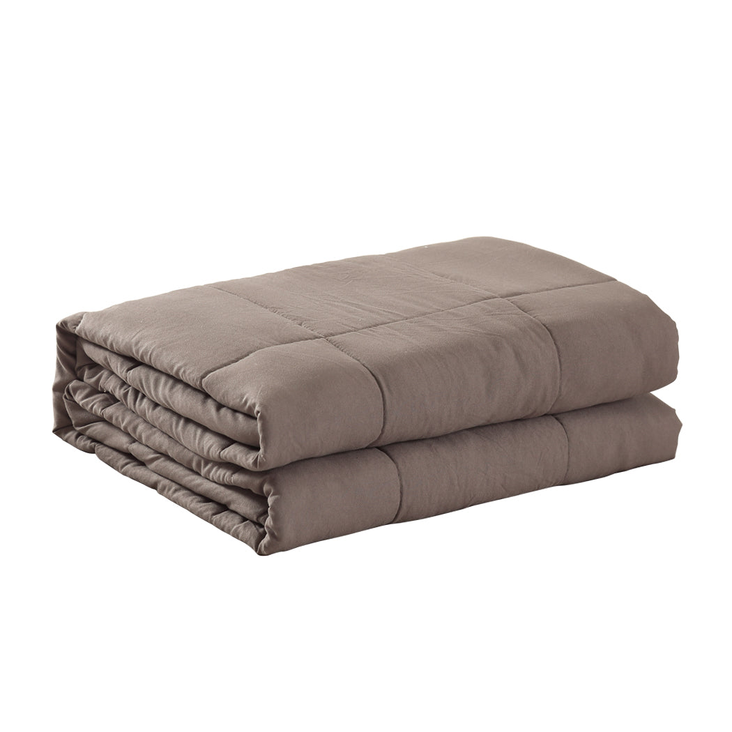 Whitman Weighted Soft Blanket Heavy Gravity Deep Relax 9KG Adult Double - Brown