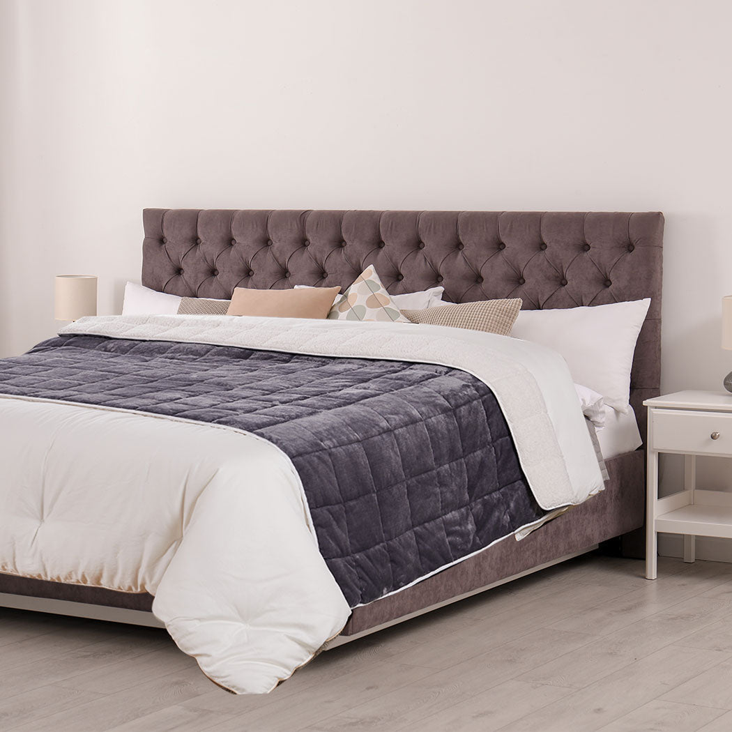 Winslet Weighted Ultra-Soft Blanket Heavy Gravity Deep Relax 11KG Adults - Grey