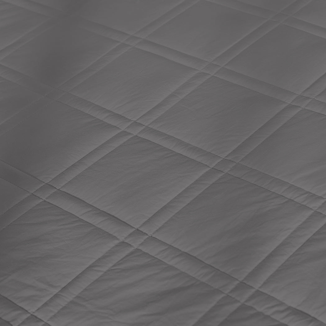 Wiley Weighted Soft Blanket Cotton Heavy Gravity Adults Deep Relax Relief 5KG - Grey