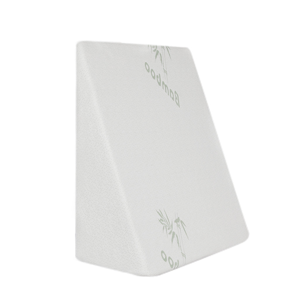 25cm Bedding Wedge Pillow Memory Foam - White