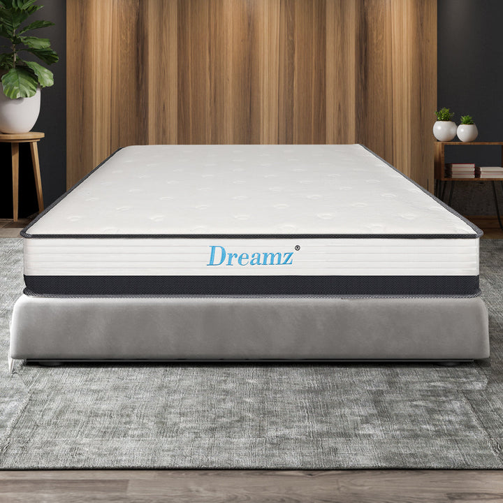 France 21cm Spring Mattress Premium Bed Top Foam Medium Firm - Queen