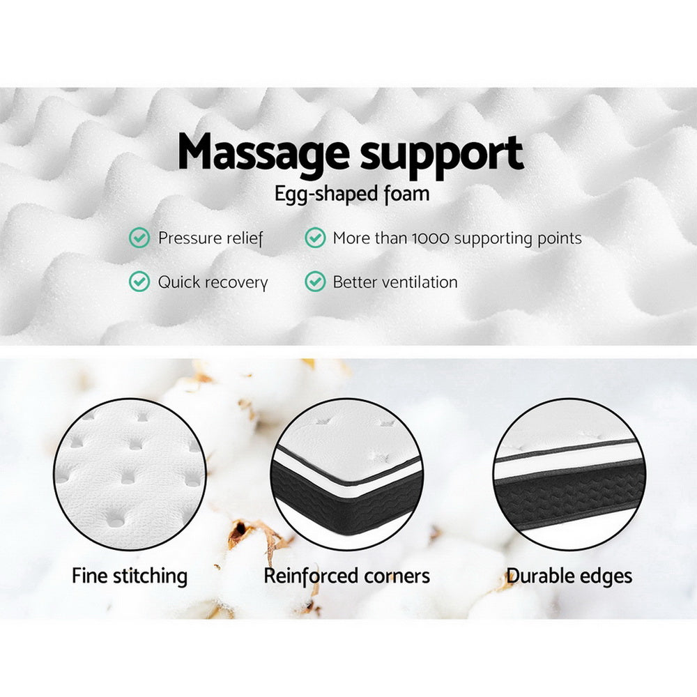 Siena 21cm Thick Euro Top Spring Mattress - King