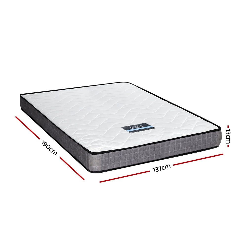 Clement 13cm Tight Top Bed Bonnel Spring Mattress Medium Firm - Double