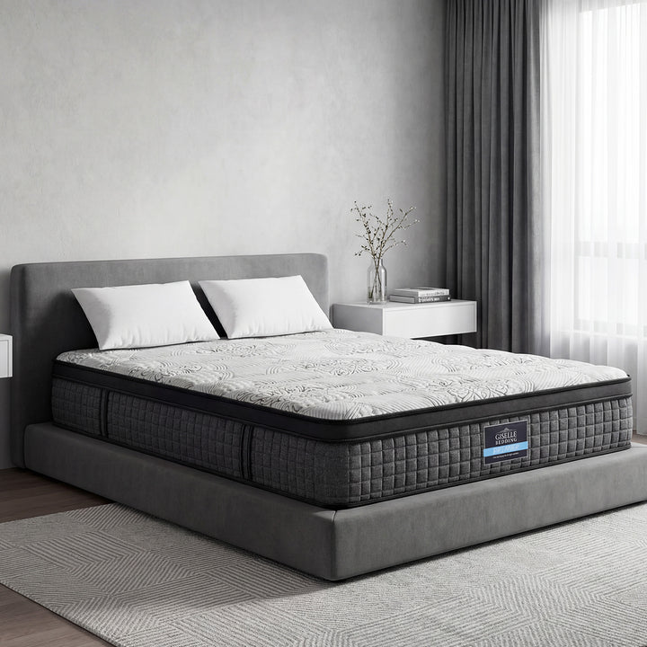 Chelsea 34cm 9-Zone Pocket Spring Latex Foam Medium Firm Euro Top Mattress - King