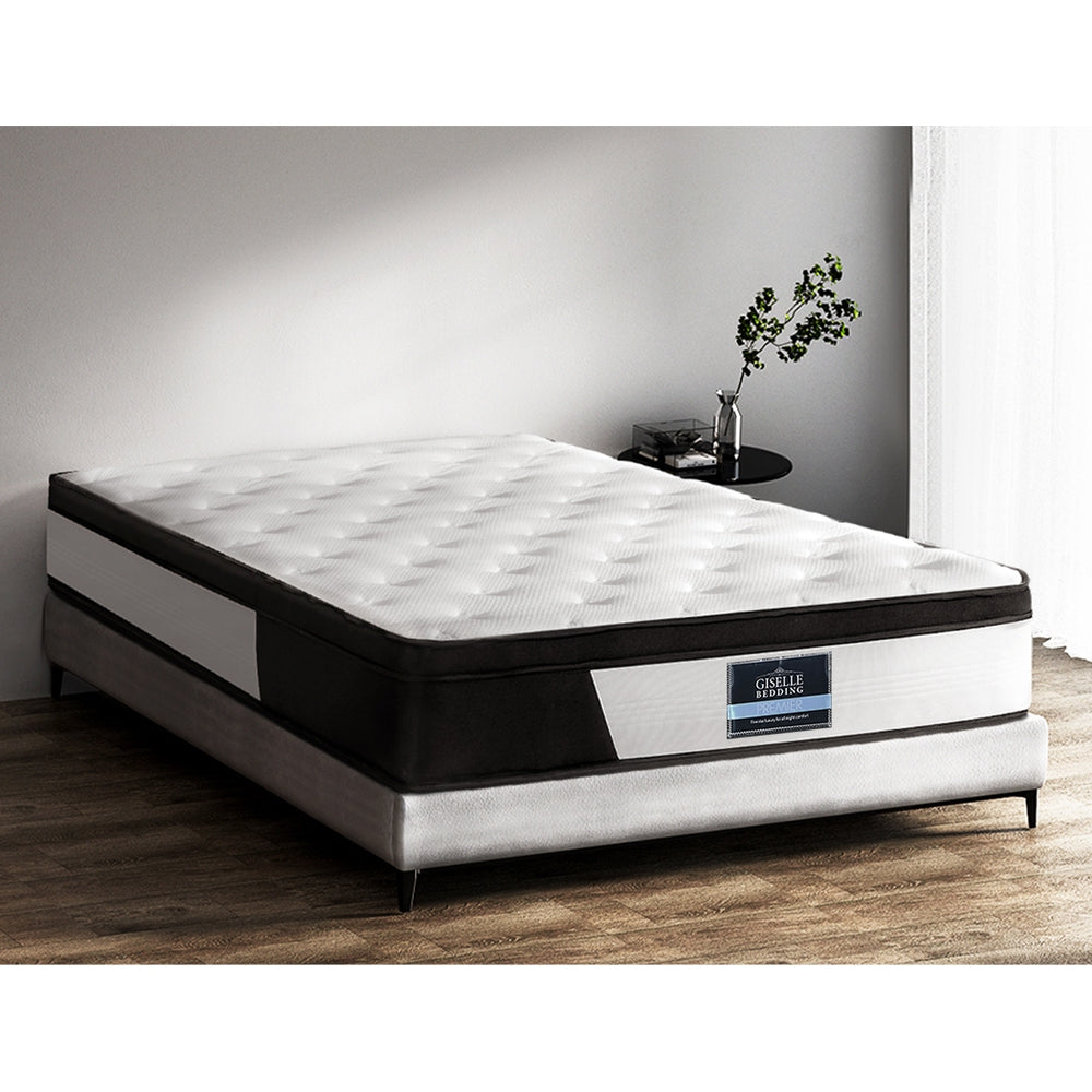 Nyla 30cm Euro Top Mattress Pocket Spring Medium Firm - Queen
