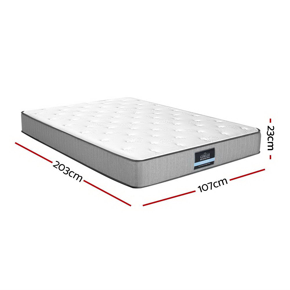 Kiara 23cm Extra Firm Pocket Spring Foam Mattress Super Firm - King Single