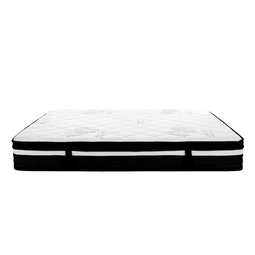 Millie 28cm 7 Zone Pocket Spring Foam Extra Firm Euro Top Mattress - King Single