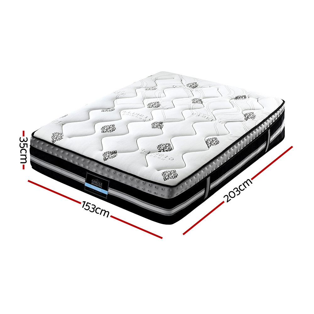 Jean 35cm Thick Galaxy Euro Top Cool Gel Pocket Spring Mattress - Queen
