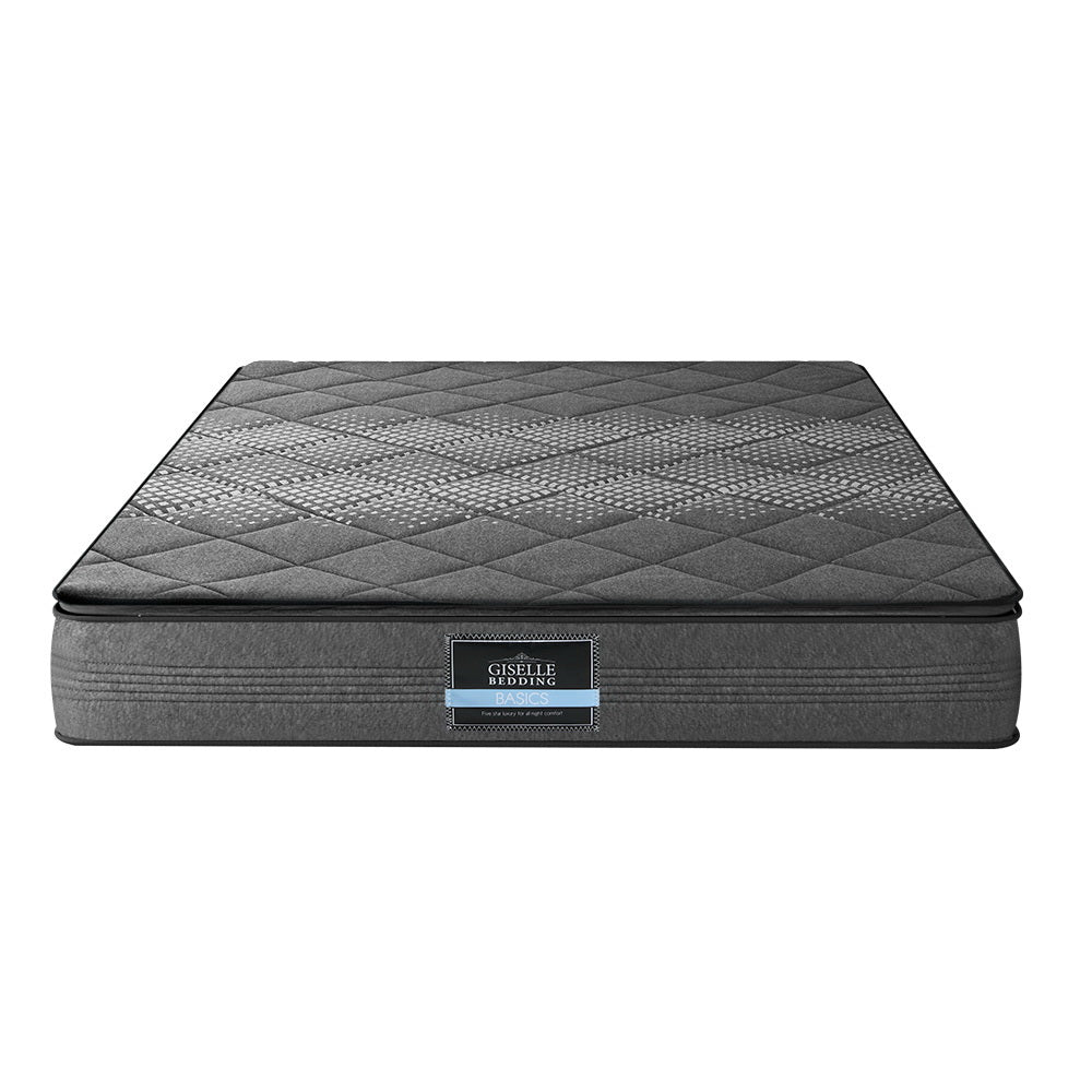 Eden 18cm Pillow Top Bonnell Spring Mattress Medium Firm Foam - Double