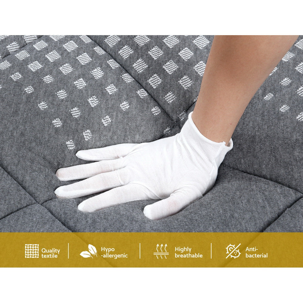 Eden 18cm Pillow Top Bonnell Spring Mattress Medium Firm Foam - Double