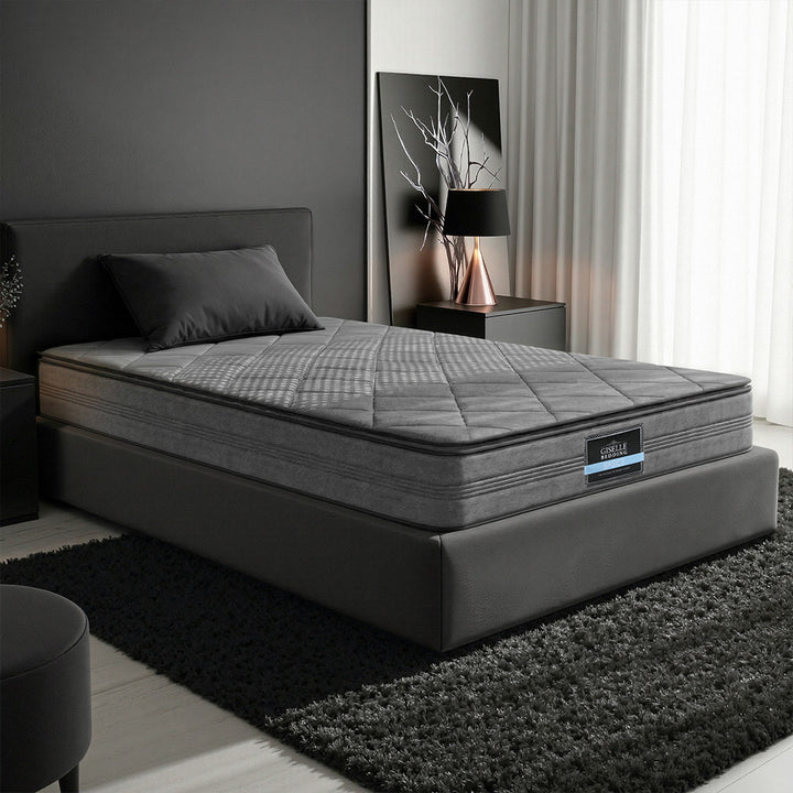 Eden 18cm Pillow Top Bonnell Spring Mattress Medium Firm Foam - Single