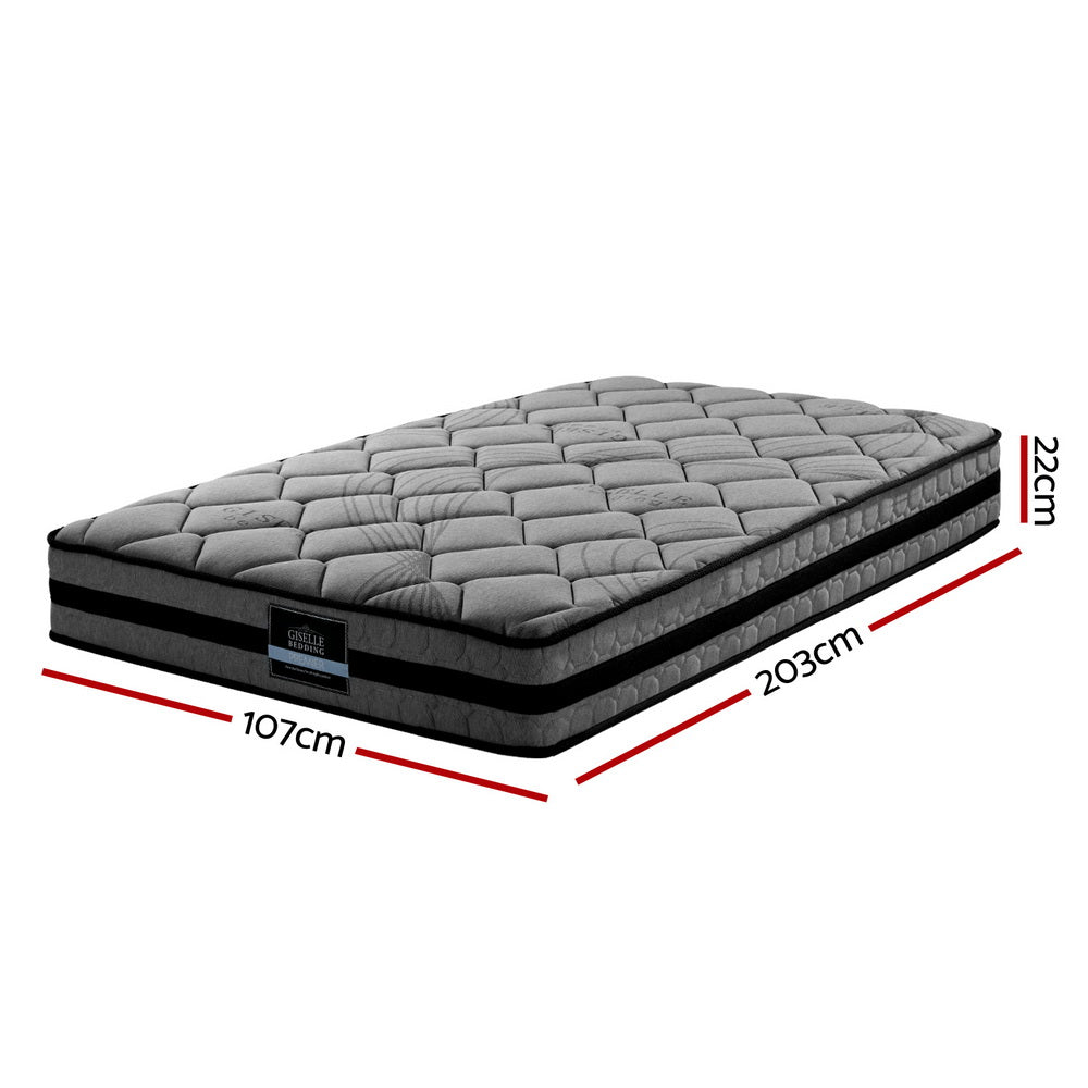 Daytona 22cm Thick Pocket Spring Mattress - King Single