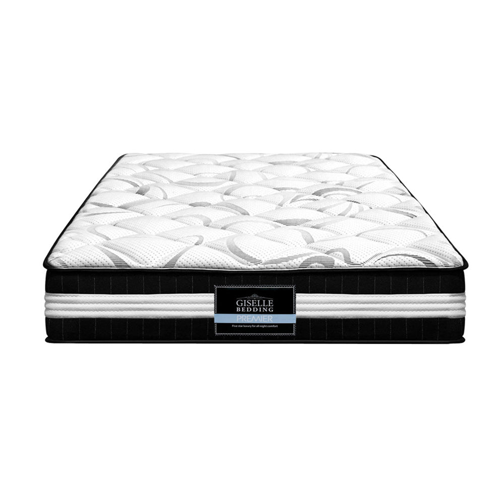 Messina 30cm Thick Euro Top Pocket Spring Mattress - Single
