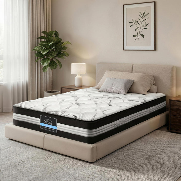 Messina 30cm Thick Euro Top Pocket Spring Mattress - Single