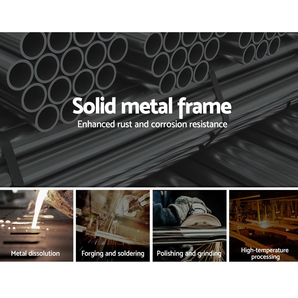 Comforstation Double Size Metal Bed Frame - Black