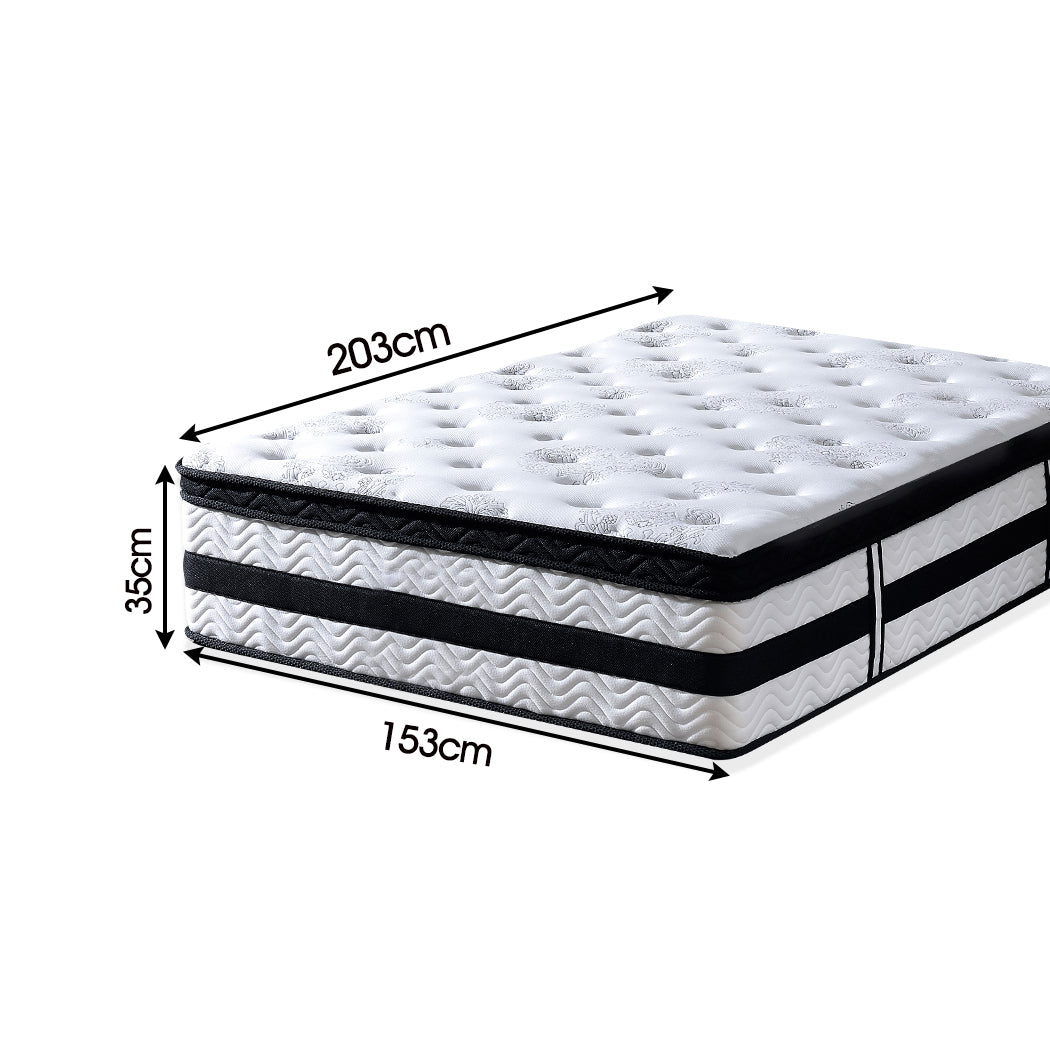 Ysla 35cm Thick Euro Top Egg Crate Foam Mattress - Queen