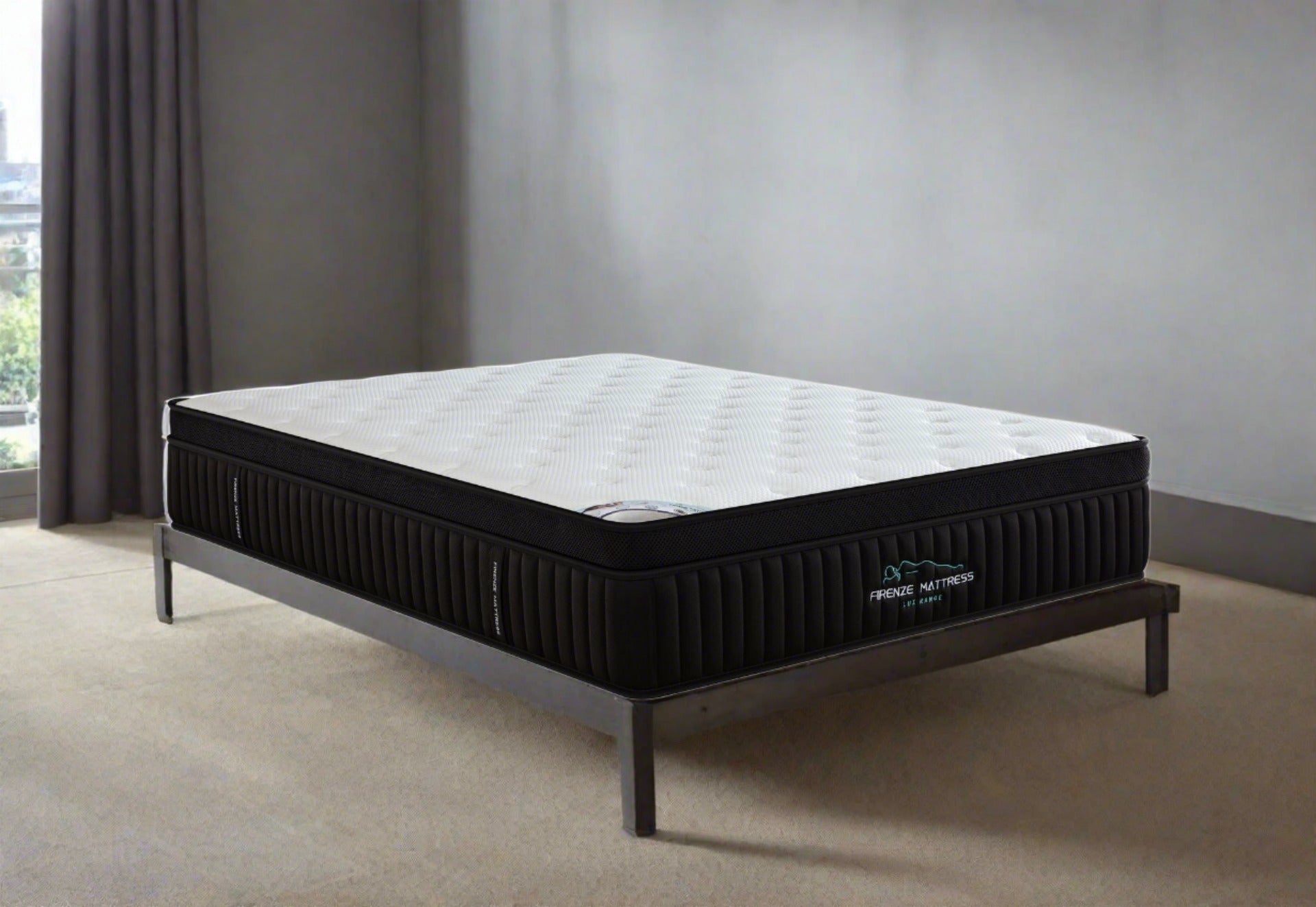 Elias 34cm Firm Euro Top Natural Latex Mattress - Queen