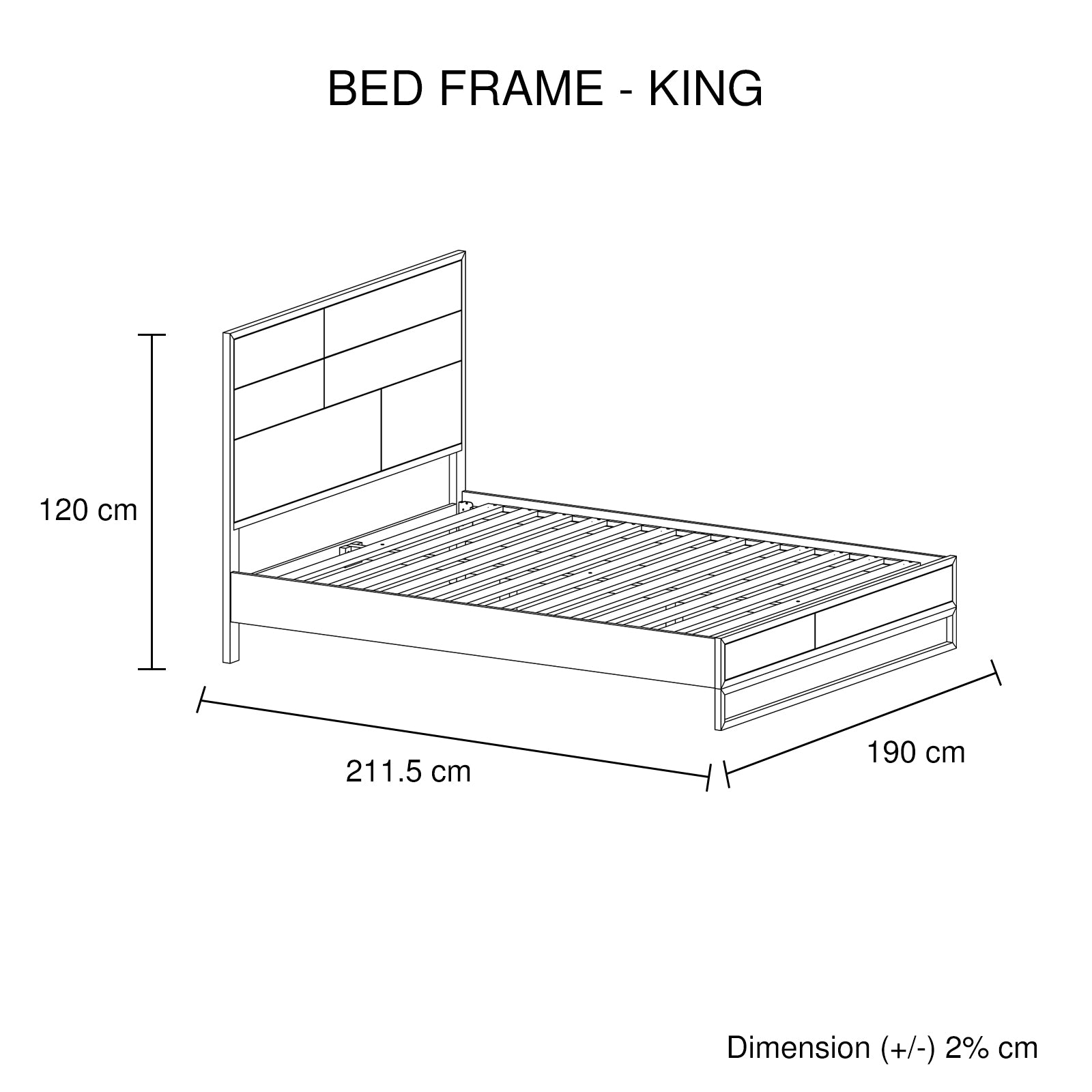 4 Pieces King Size Bedroom Suite made in Solid Wood