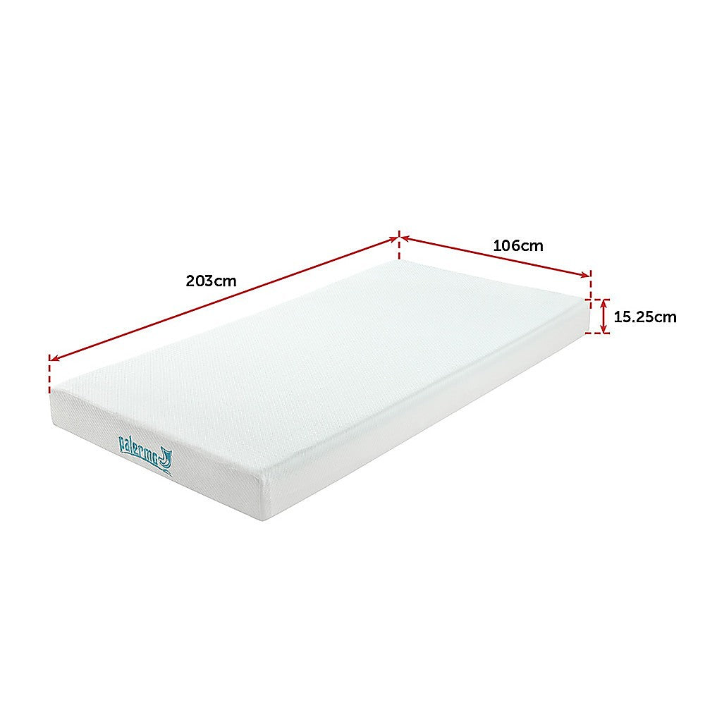 Kairos 15.25cm Mattress Memory Foam Green Tea Infused - King Single