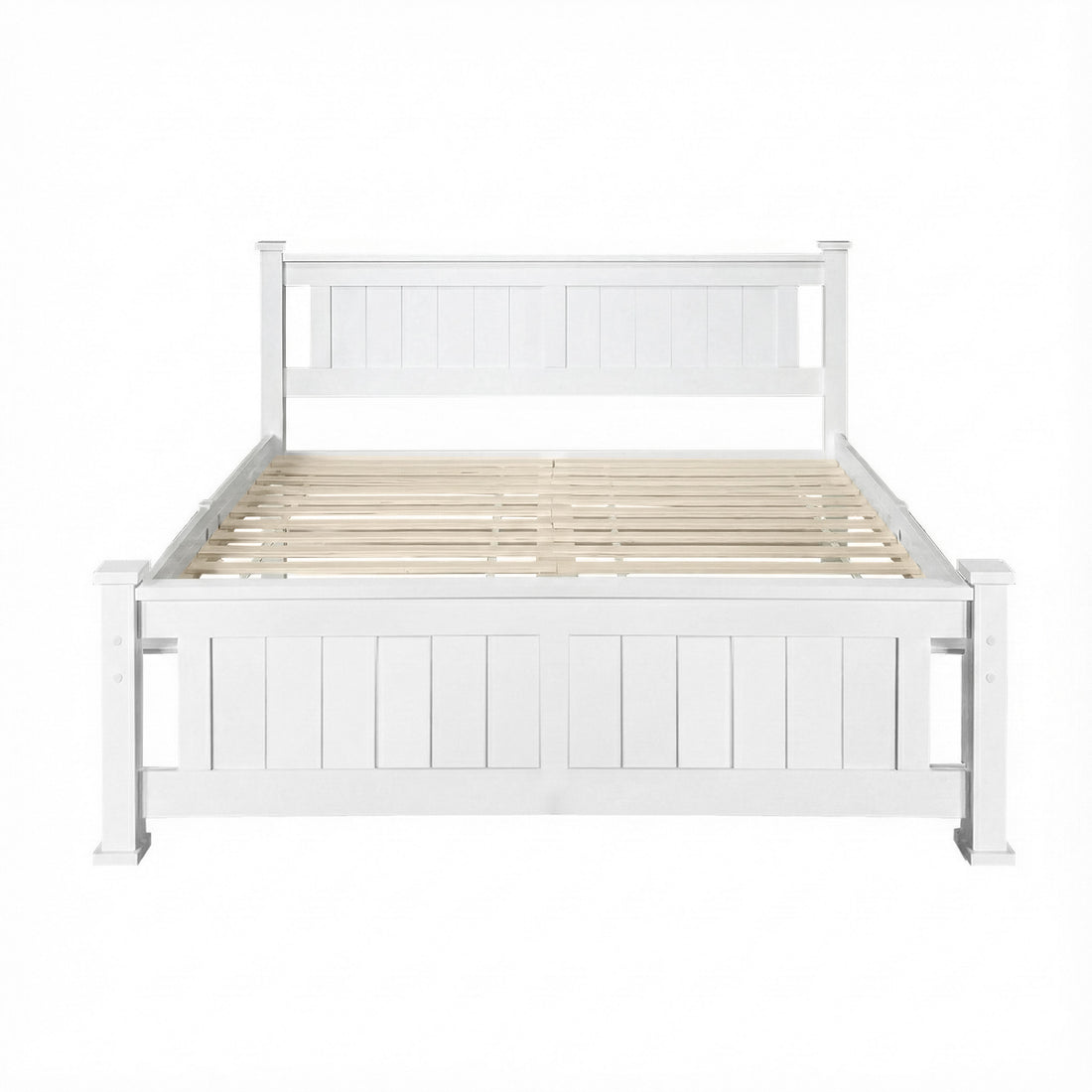 Comforstation Double Wooden Bed Frame in White