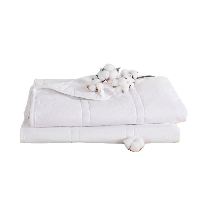 Wiley Weighted Soft Blanket Summer Cotton Heavy Gravity Adults Deep Relax Relief 9KG - White