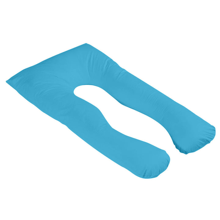 Fabric Maternity Pregnancy Pillow Cases Nursing Sleeping Body Support Feeding Boyfriend - Teal