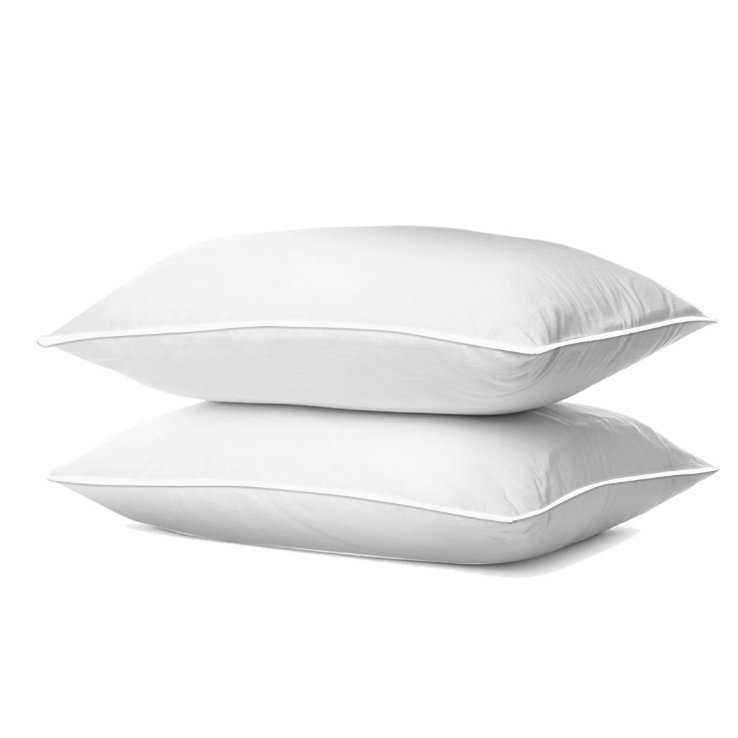 Set of 2 Pillows Inserts Cushion Soft Duck Feather