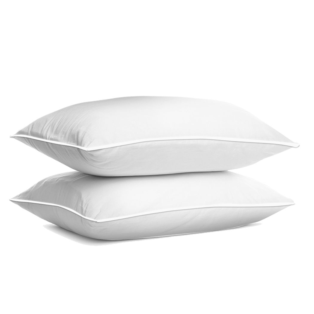 Set of 2 Pillows Inserts Cushion Soft Goose Feather