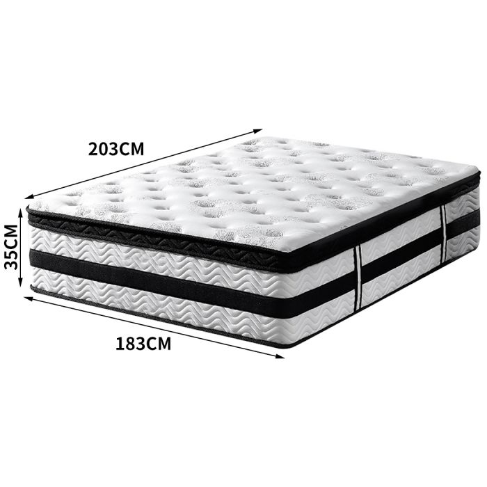 Ysla 35cm Thick Euro Top Egg Crate Foam Mattress - King