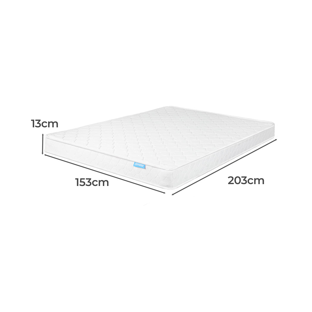 Zera 13cm Mattress Spring Coil Bonnell Bed Sleep Foam Medium Firm - Queen