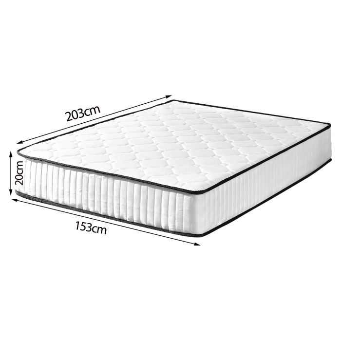 Darien 20cm 5-Zoned Pocket Spring Mattress - Queen