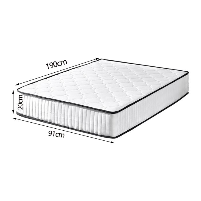 Darien 20cm 5-Zoned Pocket Spring Mattress - Single