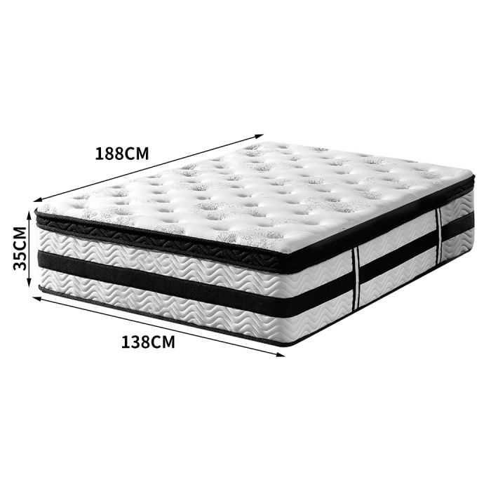 Ysla 35cm Thick Euro Top Egg Crate Foam Mattress - Double